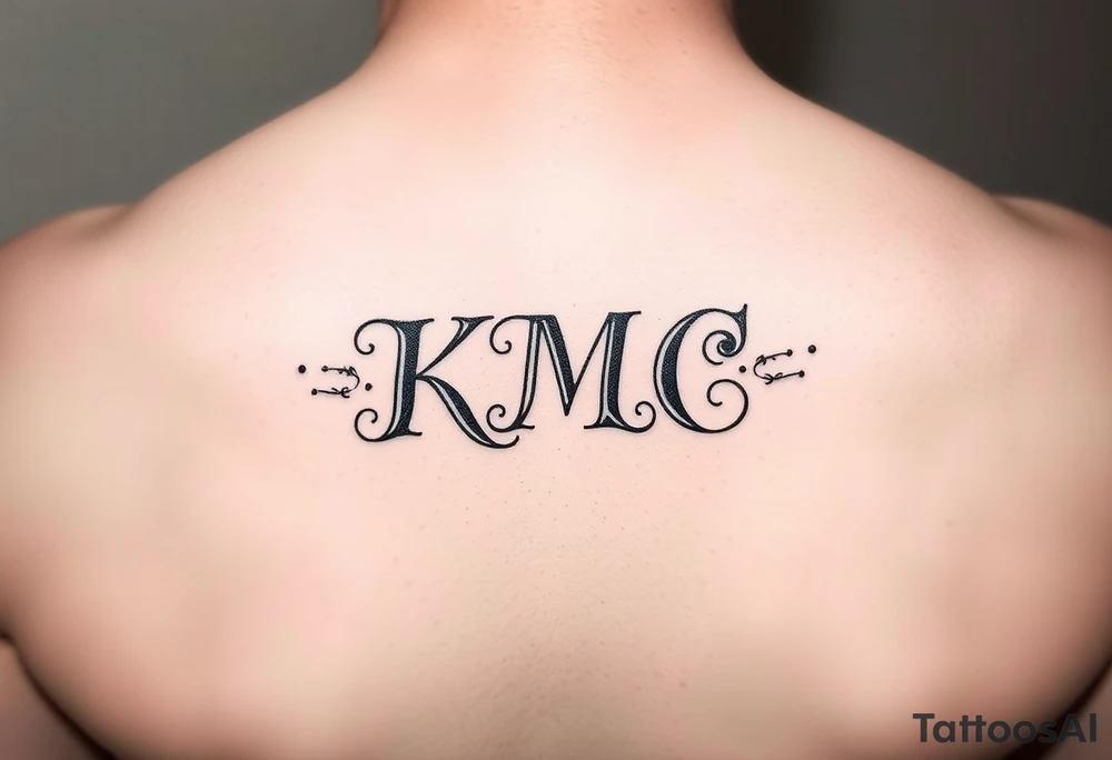 my daughters initials :KMC tattoo idea