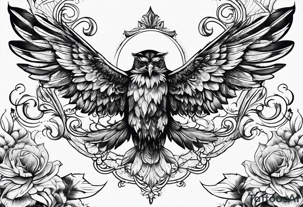 Weisse fliegende Taube tattoo idea