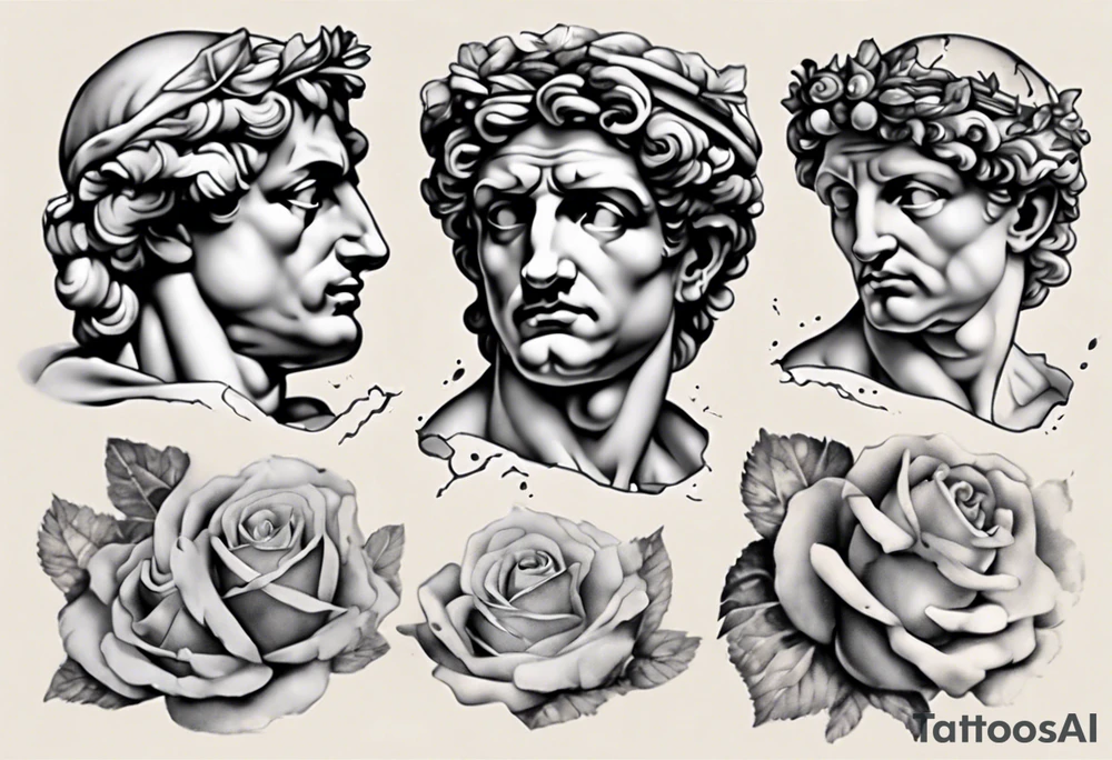 david by michelangelo broken tattoo idea