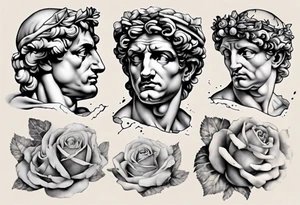 david by michelangelo broken tattoo idea