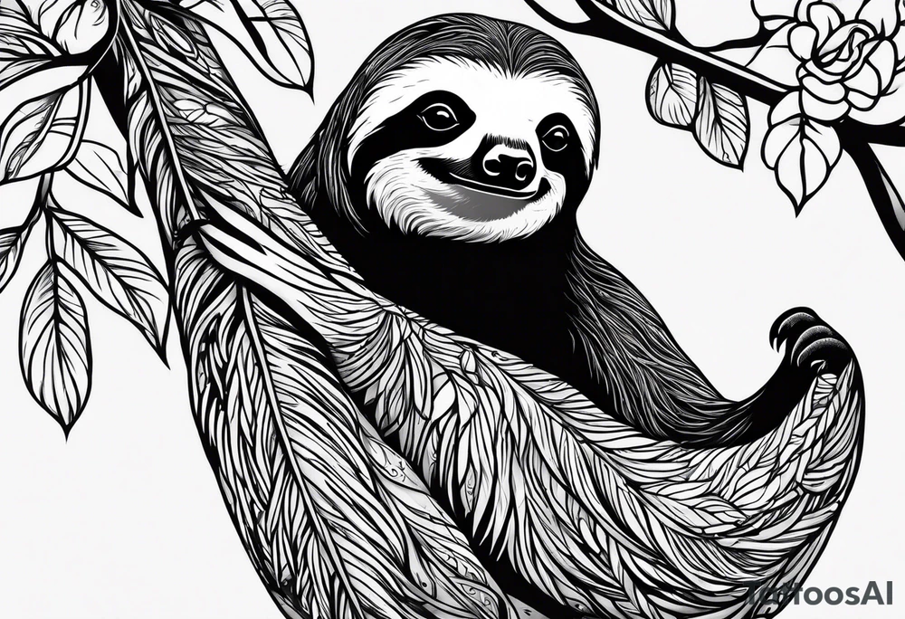 sloths funny tattoo idea