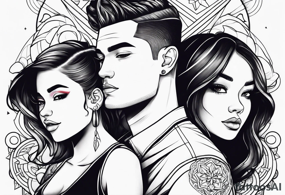 1 boy 2 girls dad tattoo tattoo idea