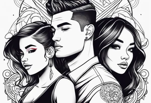 1 boy 2 girls dad tattoo tattoo idea