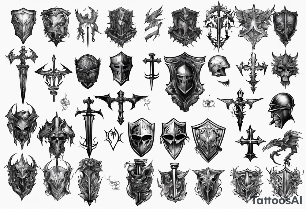 fallen knight tattoo idea