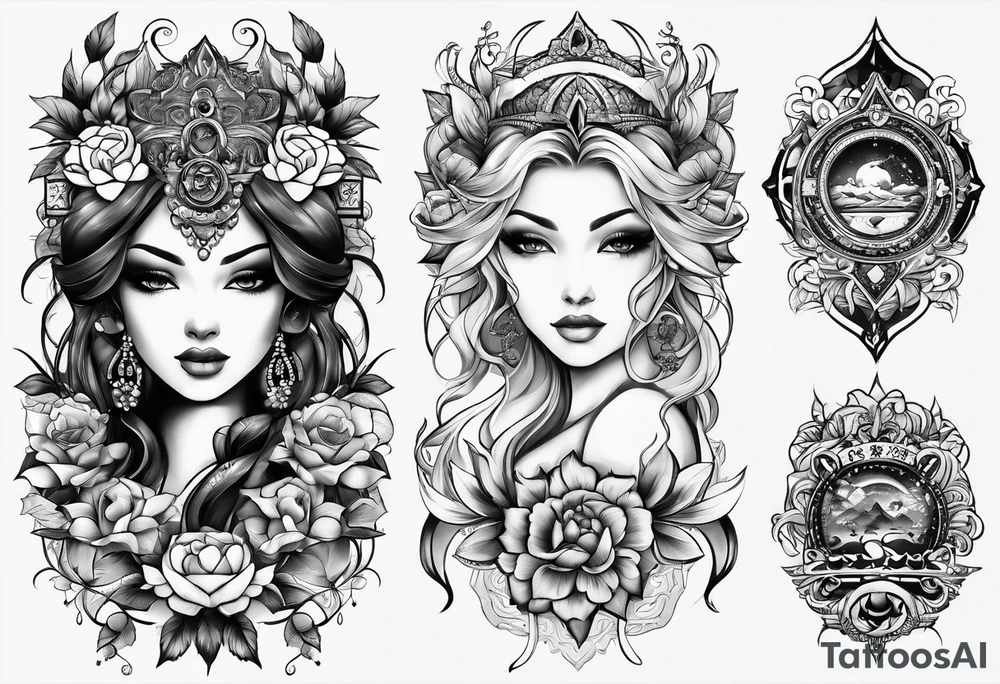 11:25 time in different fonts tattoo idea