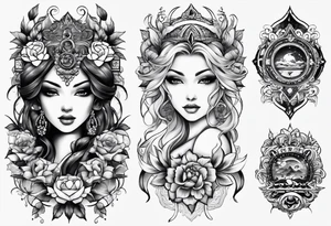 11:25 time in different fonts tattoo idea