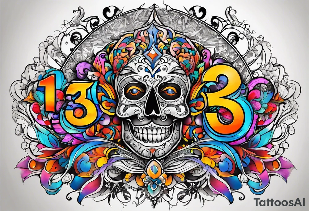 number "13" tattoo idea