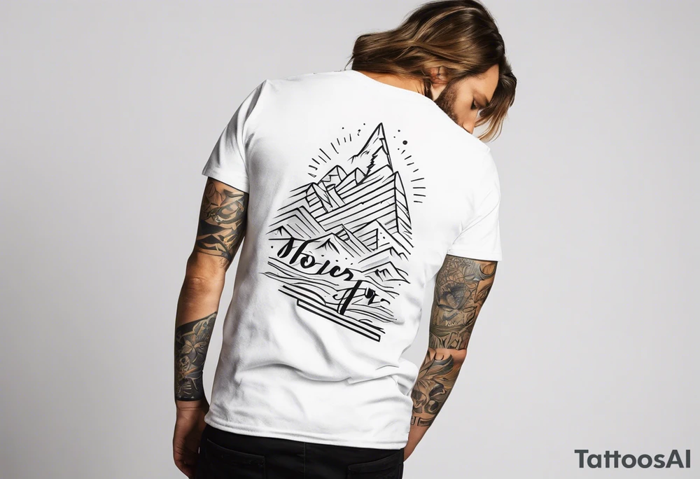 Skier tattoo idea