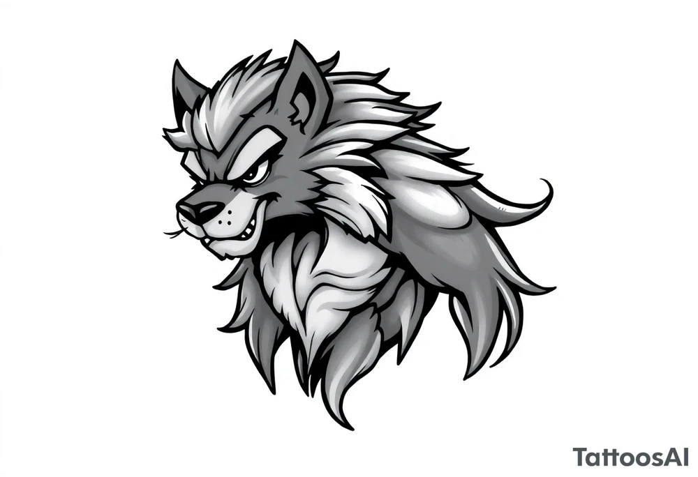 furry cartoon fursona ANTHROPOMORPHIC HUMAN masculine buff tattoo idea