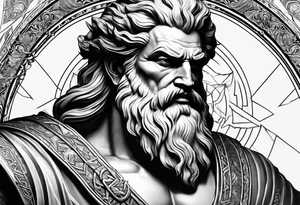 zeus with lightning tattoo idea