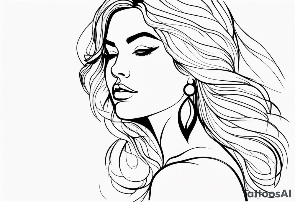 Plus size woman tattoo idea