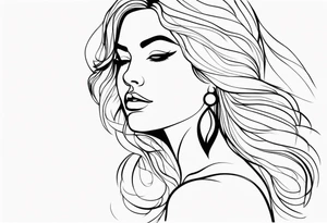 Plus size woman tattoo idea