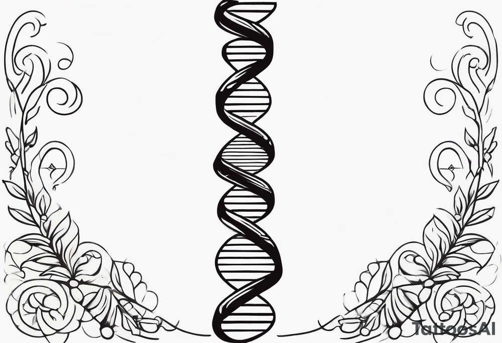 DNA strand tattoo idea