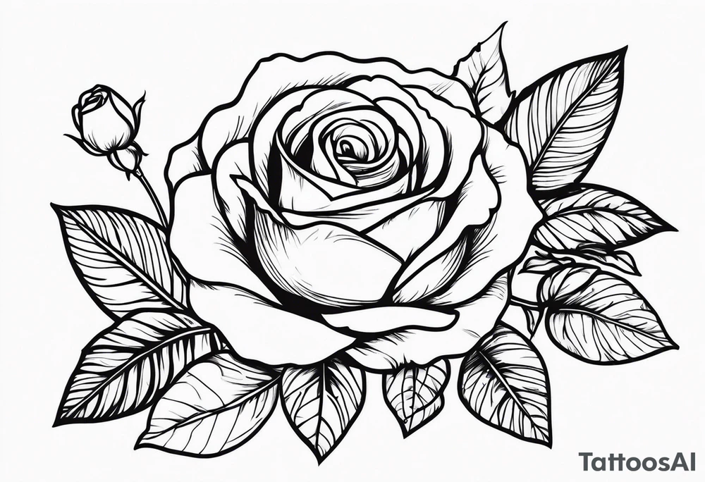 Roses and ornemental tattoo idea