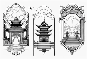 Lempuyang gates to heaven tattoo idea