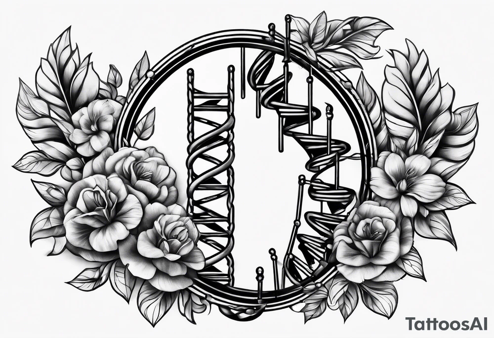 DNA strand tattoo idea