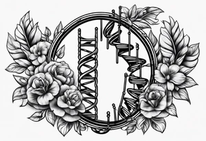 DNA strand tattoo idea