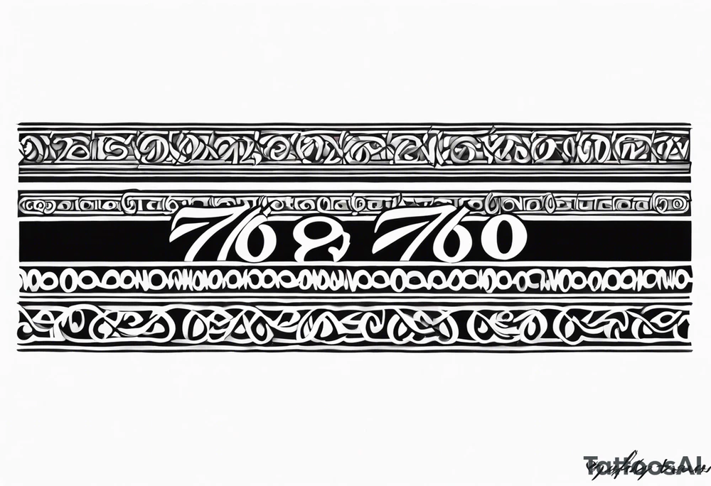 70 braclet tattoo




"70" repeated for wrist tattoo idea