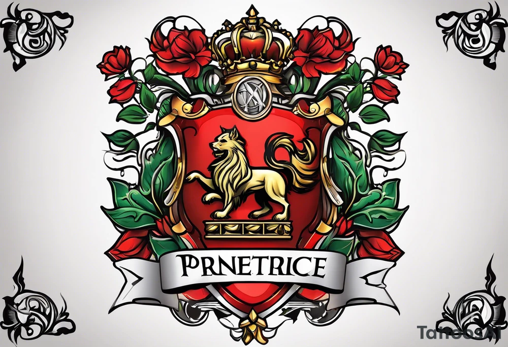 Prentice Family Crest tattoo idea