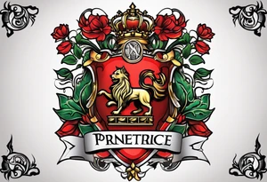 Prentice Family Crest tattoo idea