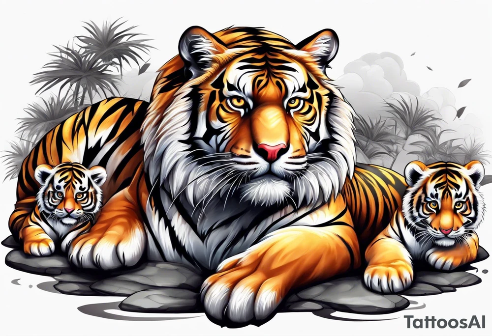 Tiger & Cubs tattoo idea