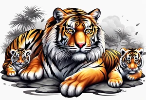 Tiger & Cubs tattoo idea