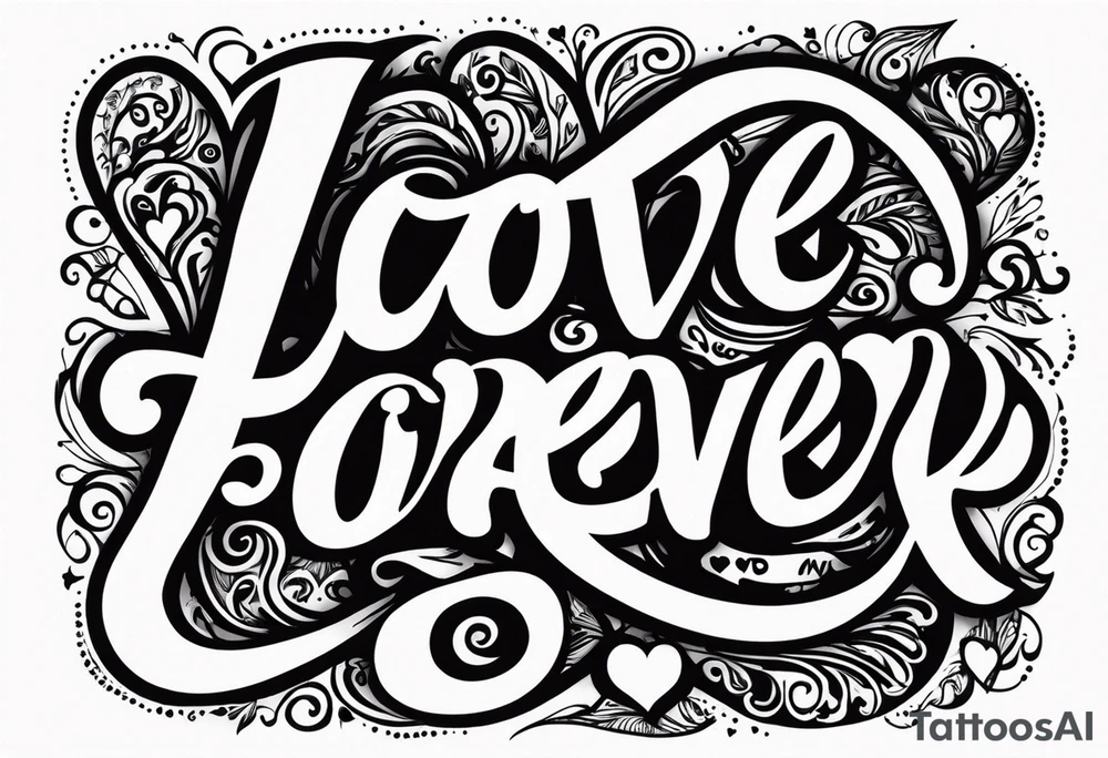 Love forever & a day tattoo idea