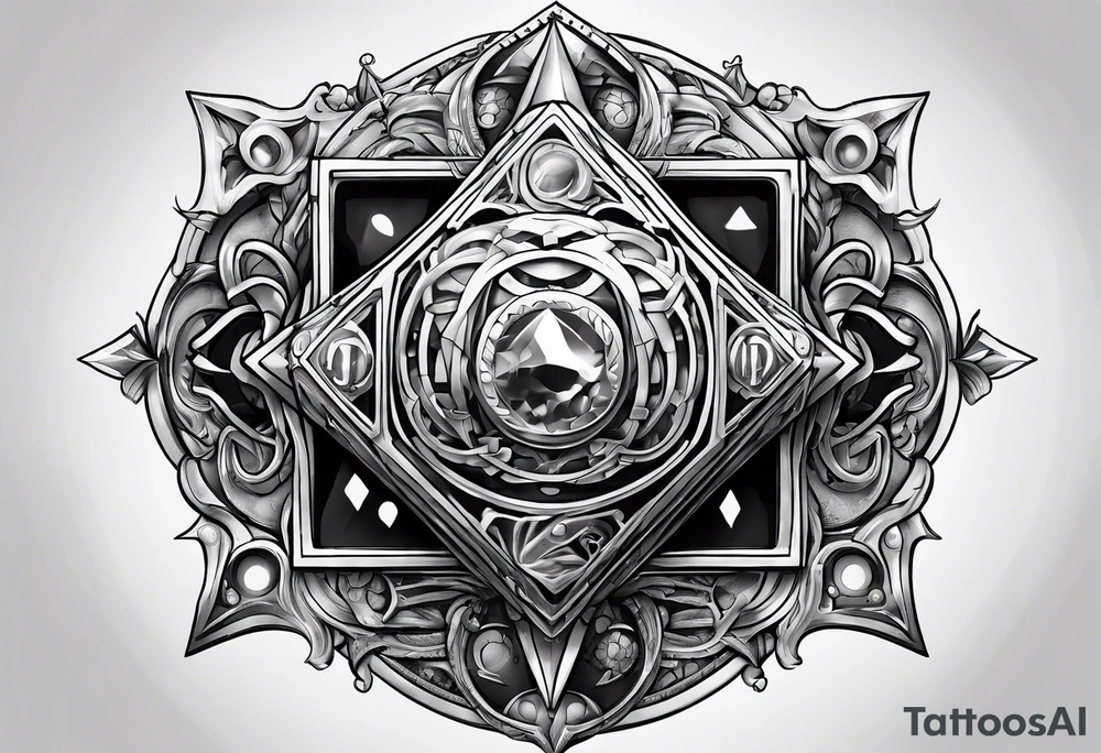 DnD 20 sided die tattoo idea