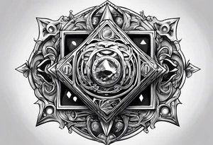 DnD 20 sided die tattoo idea