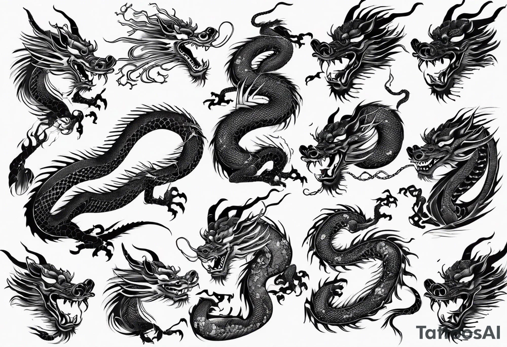 Chinese dragon tattoo idea