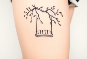 tree swing tattoo idea