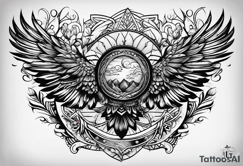 wood tattoo idea