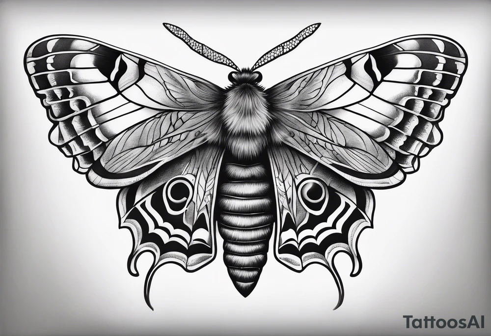 Dead head moth tattoo idea