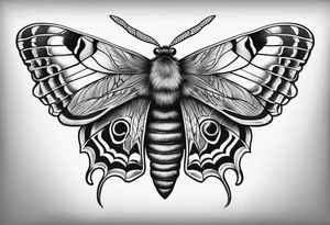 Dead head moth tattoo idea