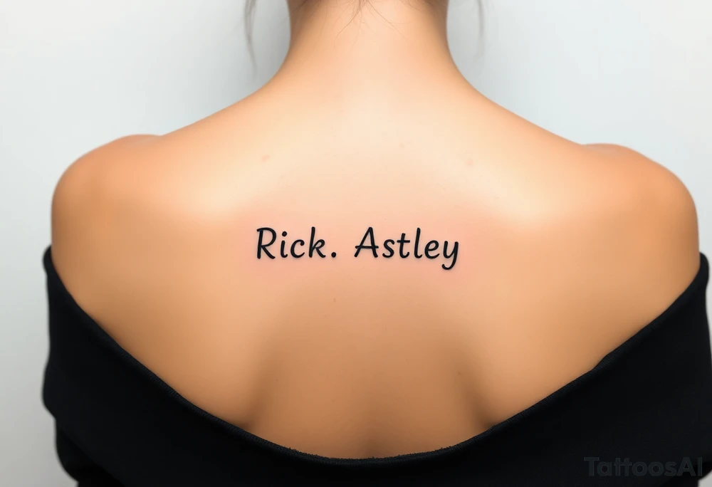 Rick Astley meme tattoo idea