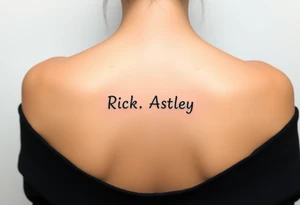 Rick Astley meme tattoo idea
