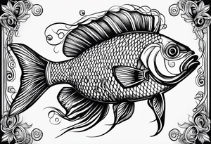 pretty fish tattoo idea