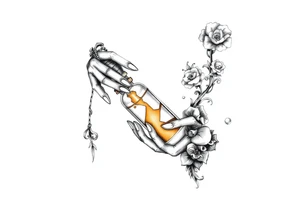 death bringer  handing me 
poison bottle tattoo idea