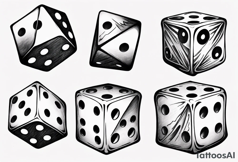 double dice tattoo idea