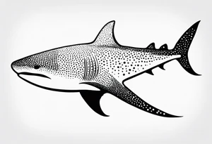 A whale shark tattoo that embodies the love of water tattoo idea