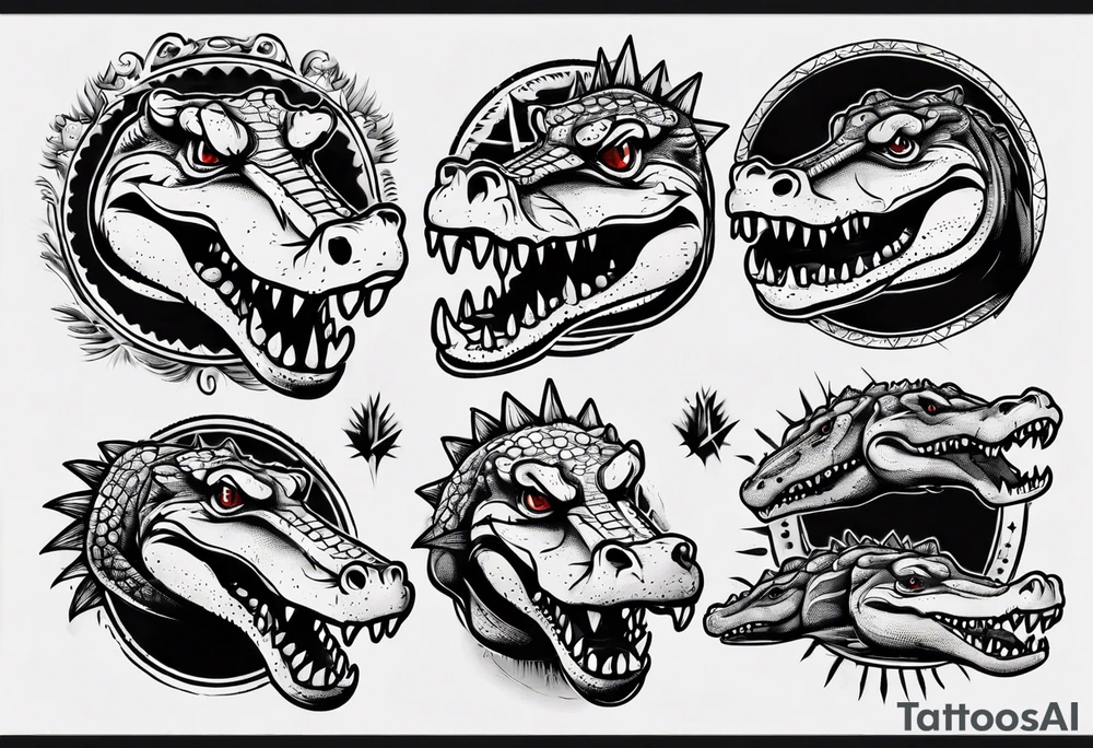 crocodile tattoo idea