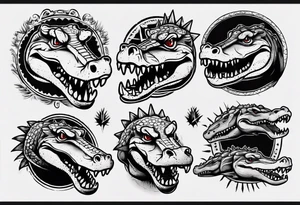 crocodile tattoo idea
