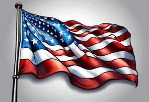 American flag tattoo idea