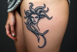 medusa greek goddess tattoo idea