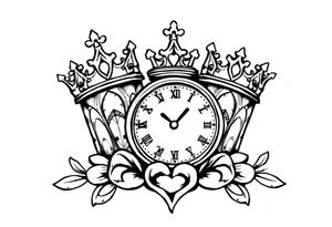 Time crowns tattoo idea