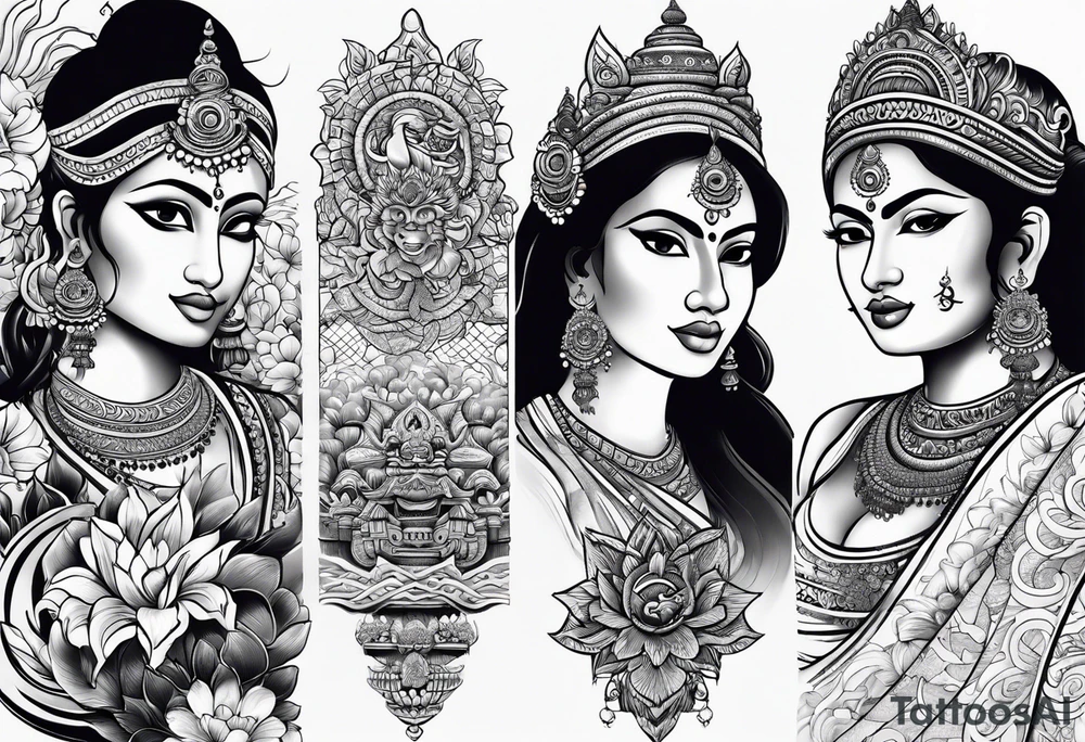 Sri Lankan culture tattoo idea