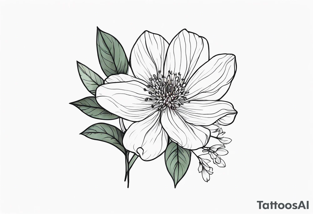 March birth flower tattoo idea