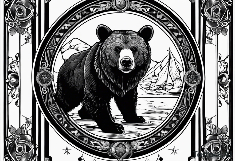 The fool tarot as a bear tattoo idea