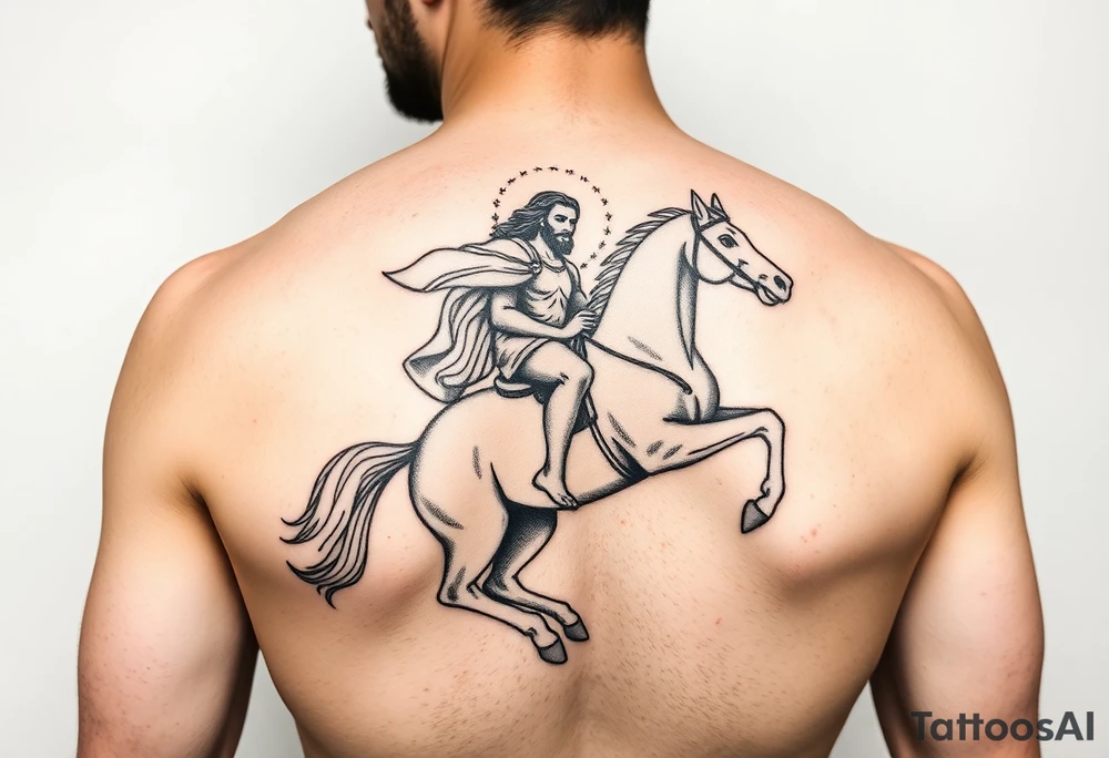 jesus rider on the white horse (dynamic) tattoo idea
