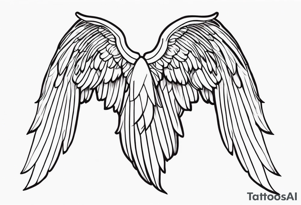 angel wing tattoo idea